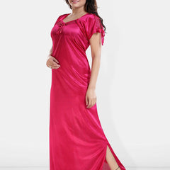 Be You V-Neck Satin Maxi Nightdress