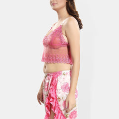 Be You Set Of 5 Self Design Shoulder Strap Satin Maxi Nightdress