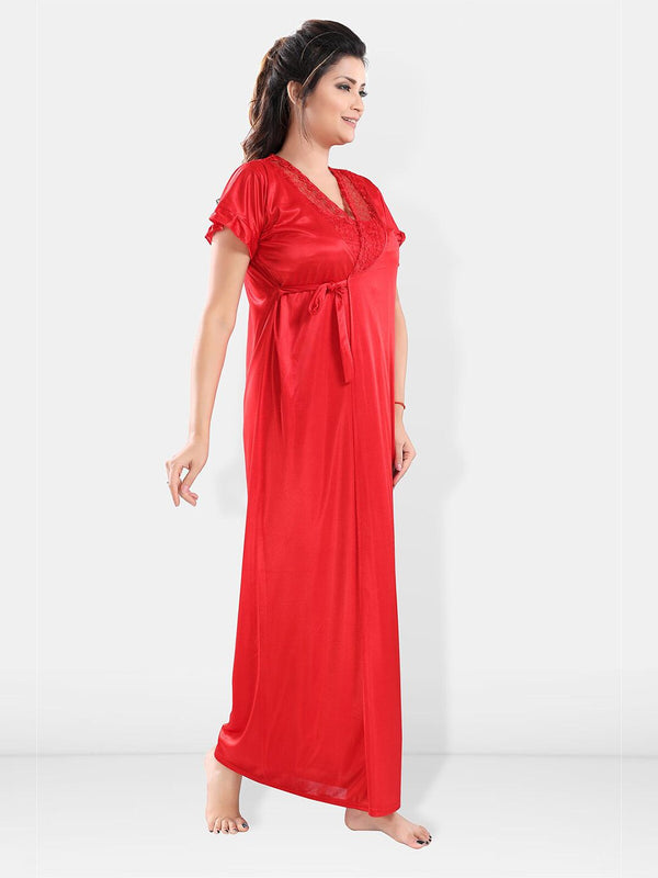 Be You Satin Maxi Nightdress With Robe