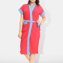 Be You Women Cotton Anti-bacterial Super Soft Bath Robe With Belt