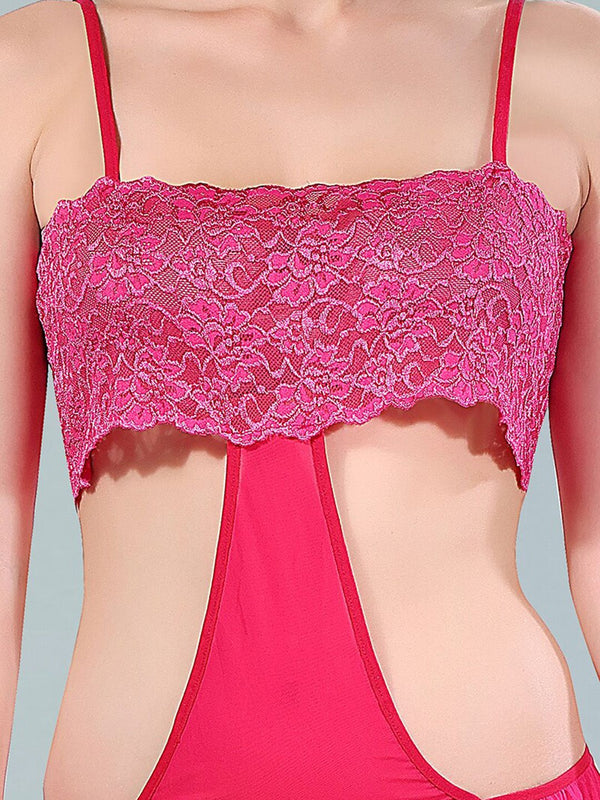Be You Pink & Red Net Baby Doll
