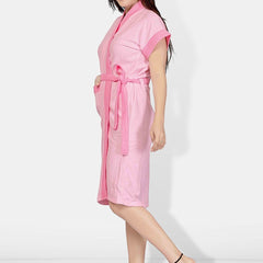 Be You Women Cotton Anti-bacterial Super Soft Bath Robe With Belt