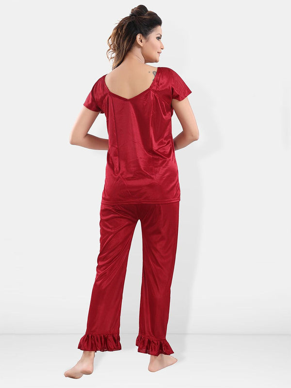 Be You Pack Of 3 Satin Maxi Night suits
