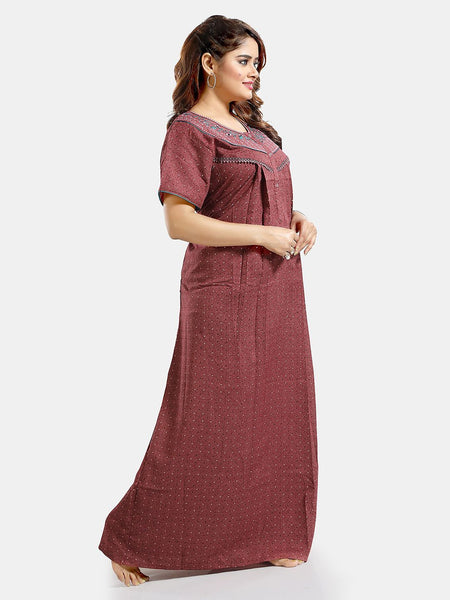 Be You Floral printed Maxi Nightdress