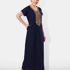 Be You Embroidered Maxi Nightdress