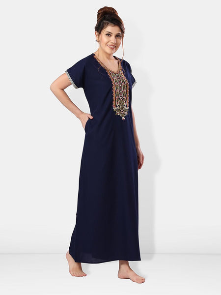 Be You Embroidered Maxi Nightdress