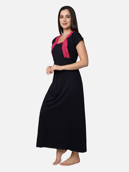Be You Navy Blue Maxi Nightdress