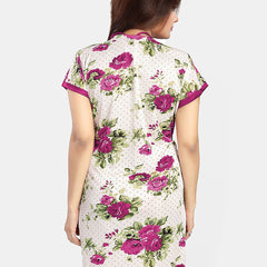 Be You Women Floral Printed Nightdress