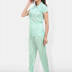 Be You Satin Shirt & Lounge Pant Night Suit