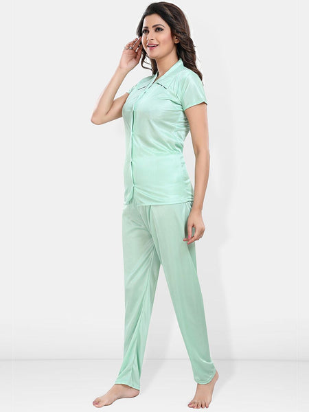 Be You Satin Shirt & Lounge Pant Night Suit