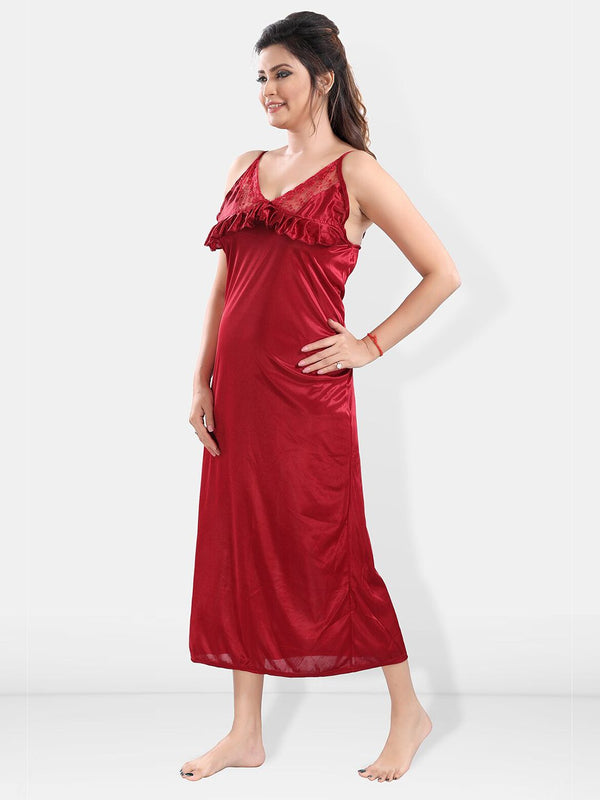Be You Satin Maxi Nightdress with Robe