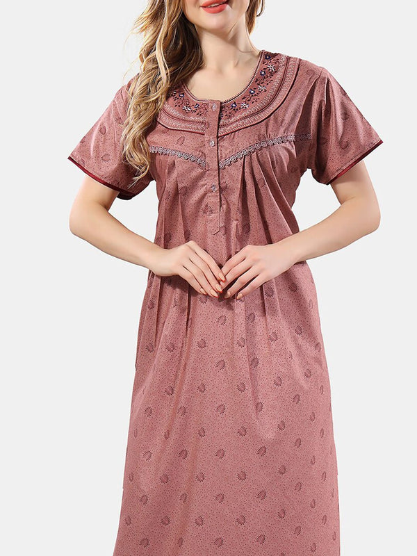 Be You Conversational Printed Maxi Nightdress