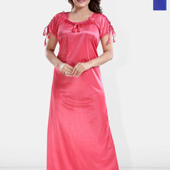 Be You Printed Pack Of 2 Satin Maxi Nightdress