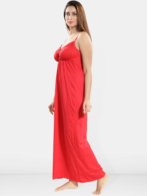 Be You Shoulder Straps Cotton Maxi Nightdress