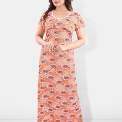 Be You Floral Printed Maternity Maxi Nightdress