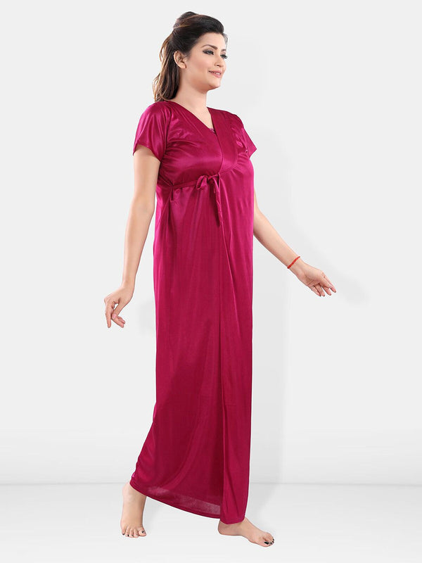 Be You Satin Maxi Nightdress With Robe