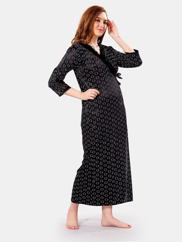 Be You Satin Maxi Nightdress With Robe