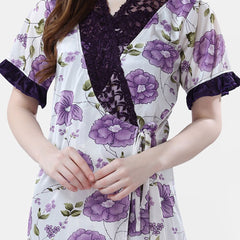 Be You Floral Printed Maxi Nightdress With Robe