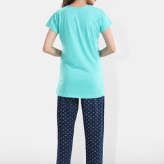 Be You Printed T-shirt With Pyjamas