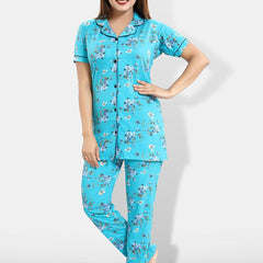 Be You Floral Printed Shirt & Pyjama Night suit