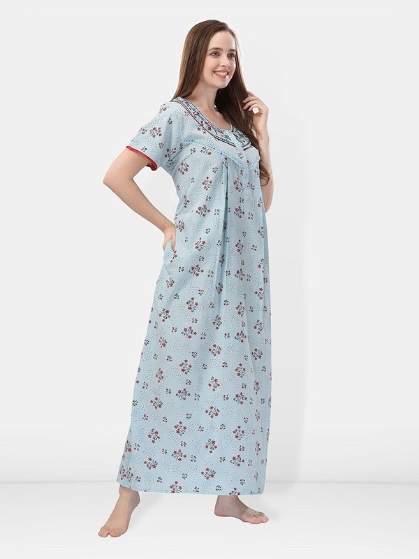 Be You Floral Printed Maxi Nightdress