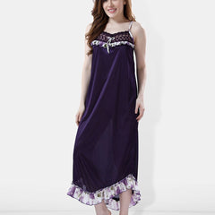 Be You Floral Printed Satin Maxi Nightdress