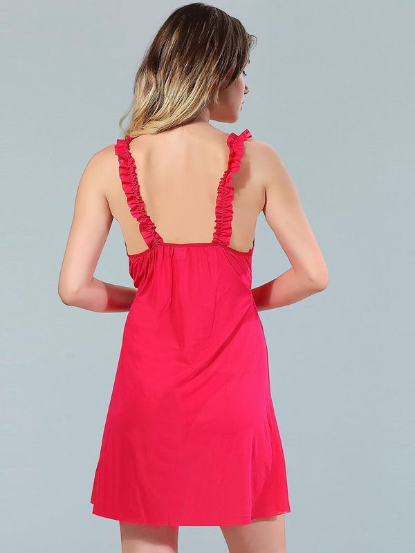 Be You Pink & Red Net Baby Doll