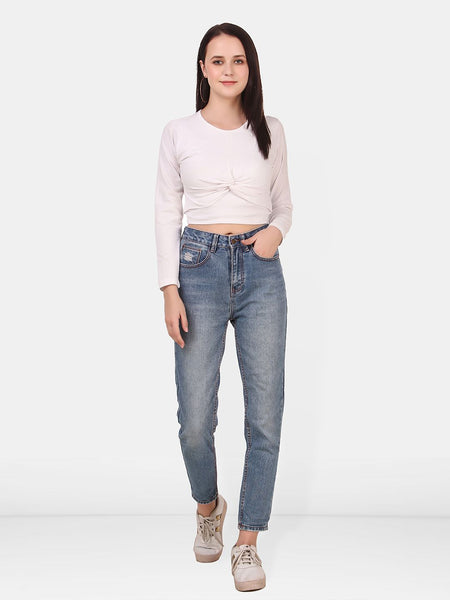 Be You Twisted Cotton Crop Top