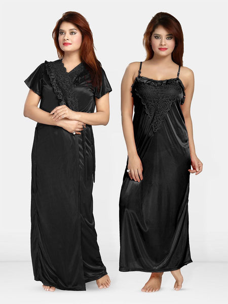 Be You Satin Maxi Nightdress with Robe