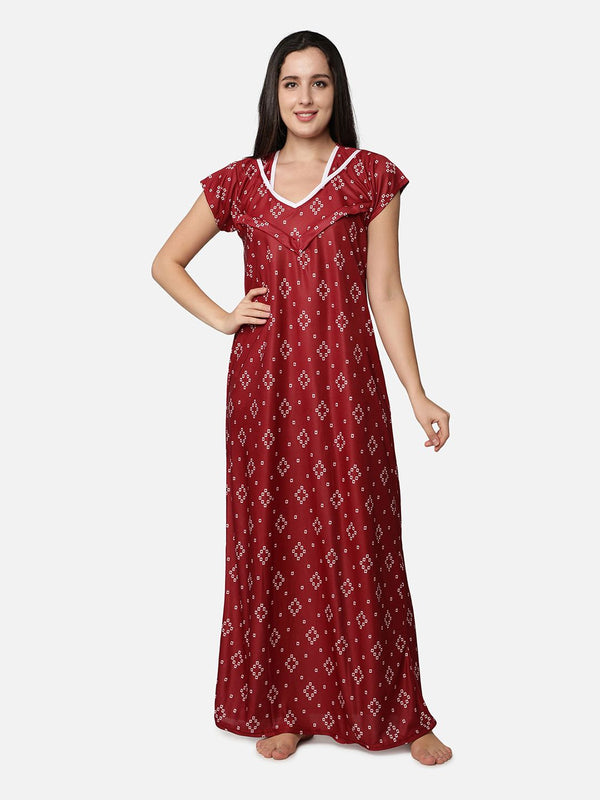 Be You Printed Maxi Nightdress Pack Of 2