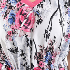 Be You Printed Maxi Satin Kaftan Nightdress