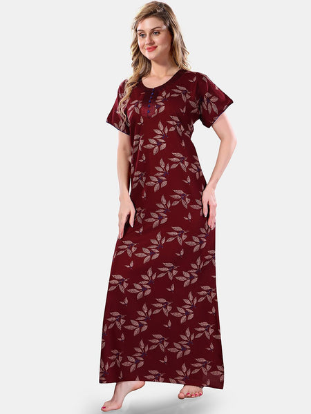 Be You Floral Printed Maxi Nightdress