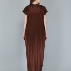 Be You Women Brown Maxi Nightdress  With Robe Pack of 2
