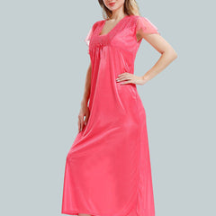 Be You V-Neck Satin Nightdress With Robe