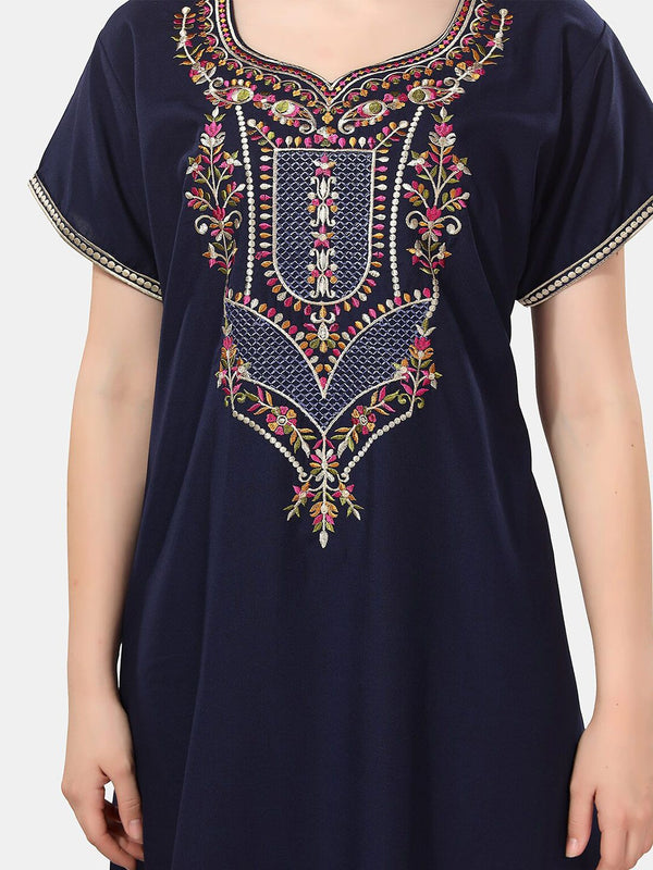 Be You Floral Embroidered Maxi Nightdress