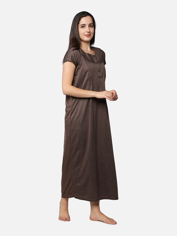 Be You Striped Maternity Maxi Nightdress