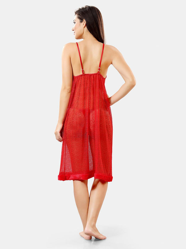 Be You Self Design Nightdress With Robe