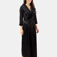 Be You Self Design Nightdress With Robe