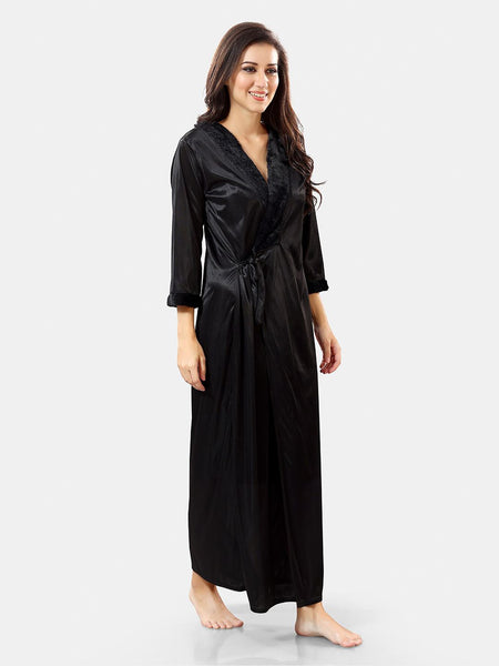 Be You Self Design Nightdress With Robe