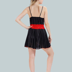Be You V Neck Lace Up Details Satin Nightdress With Robe