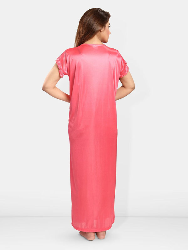Be You V-Neck Satin Maxi Sweat Nightdress