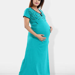 Be You Printed Maternity Maxi Nightdress