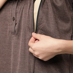 Be You Striped Maternity Maxi Nightdress