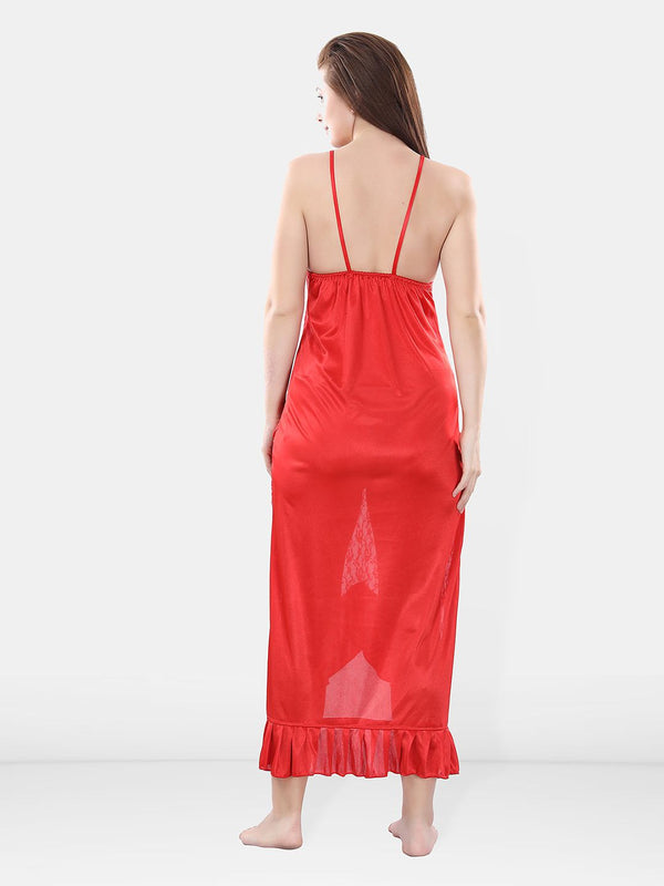 Be You Satin Wrap Nightdress With Robe
