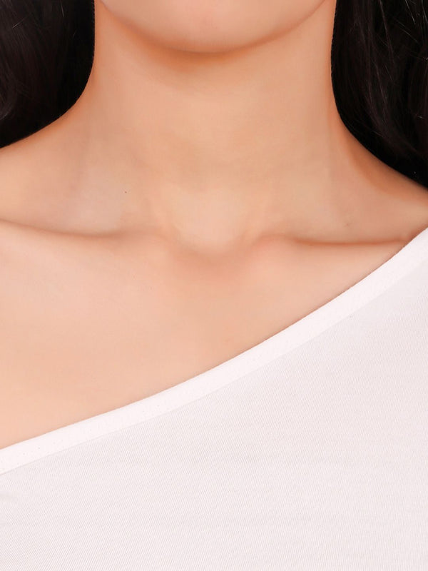 Be You One Shoulder Cotton Crop Top