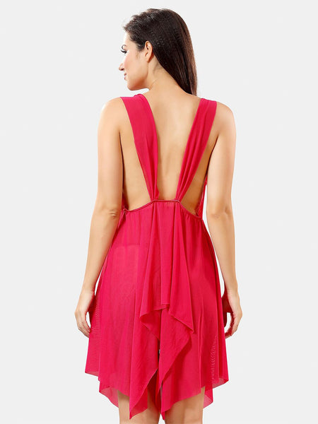 Be You Self Design Shoulder Straps Net Baby Doll