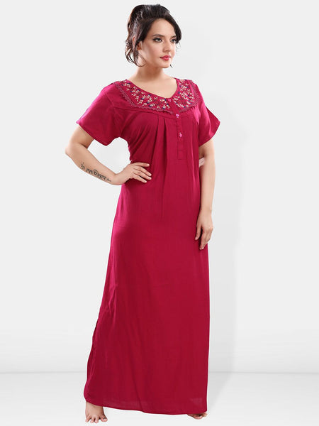 Be You V Neck Maxi Nightdress