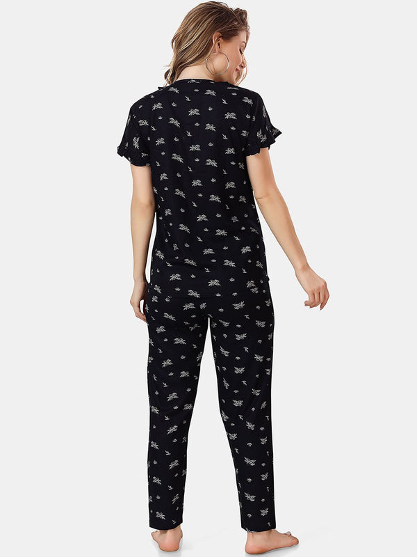 Be You Abstract Printed Night Suit