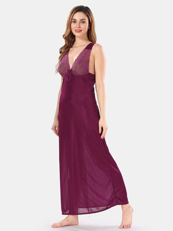 Be You Satin Maxi Nightdress With Robe