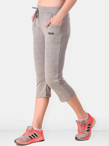 Be You Women Solid  Mid Rise Three-Fourth Tights
